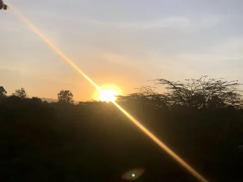 Sunset over the bush